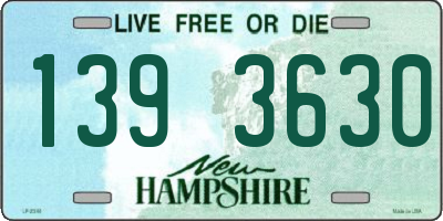 NH license plate 1393630