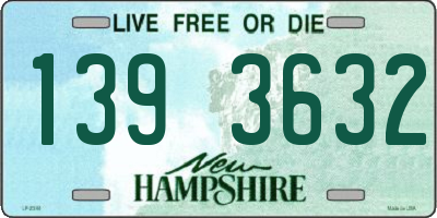 NH license plate 1393632