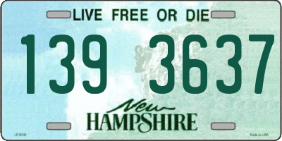 NH license plate 1393637