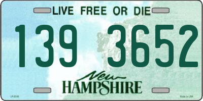 NH license plate 1393652