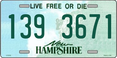 NH license plate 1393671