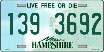 NH license plate 1393692
