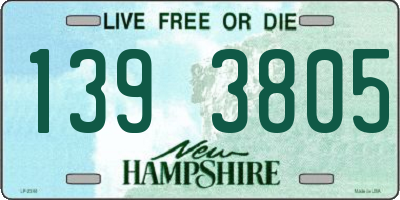 NH license plate 1393805