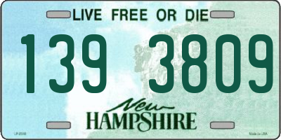 NH license plate 1393809