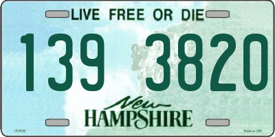 NH license plate 1393820