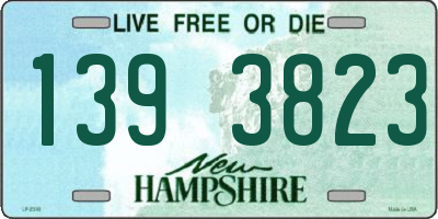 NH license plate 1393823