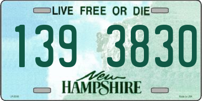 NH license plate 1393830