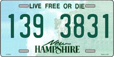 NH license plate 1393831