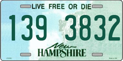 NH license plate 1393832