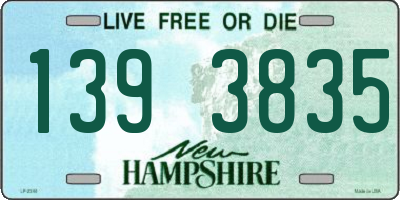 NH license plate 1393835