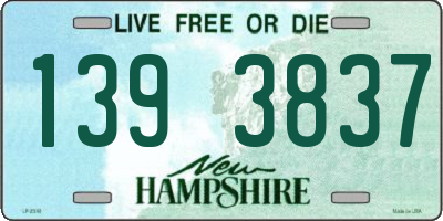 NH license plate 1393837