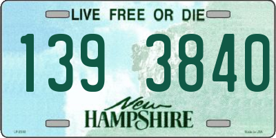 NH license plate 1393840