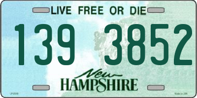 NH license plate 1393852