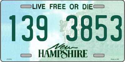 NH license plate 1393853