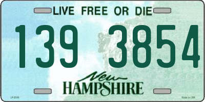 NH license plate 1393854