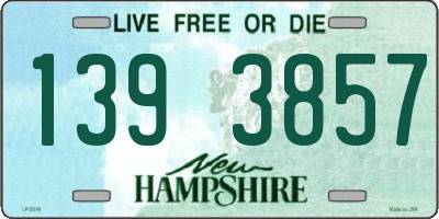 NH license plate 1393857
