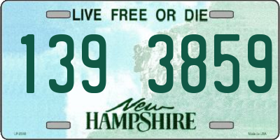 NH license plate 1393859