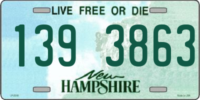 NH license plate 1393863