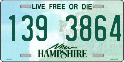 NH license plate 1393864
