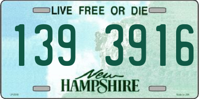 NH license plate 1393916