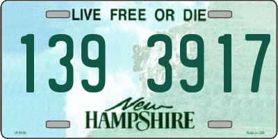 NH license plate 1393917