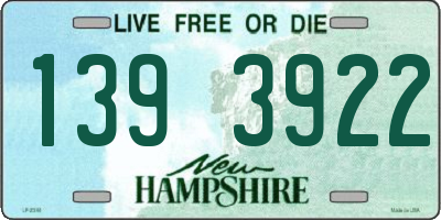 NH license plate 1393922