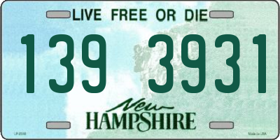 NH license plate 1393931