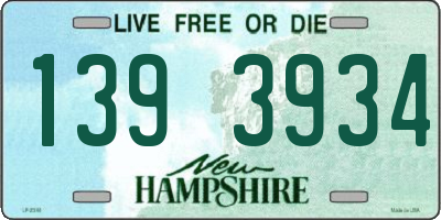 NH license plate 1393934