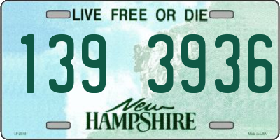 NH license plate 1393936