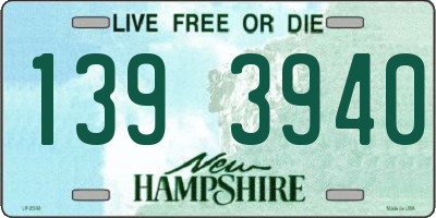 NH license plate 1393940
