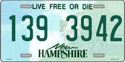 NH license plate 1393942