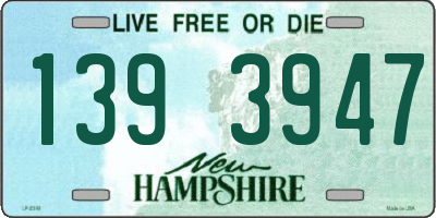 NH license plate 1393947