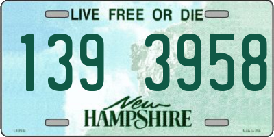 NH license plate 1393958