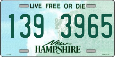 NH license plate 1393965