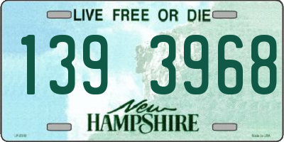 NH license plate 1393968
