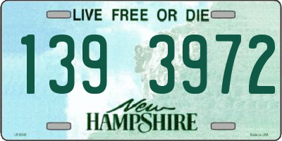 NH license plate 1393972