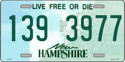 NH license plate 1393977