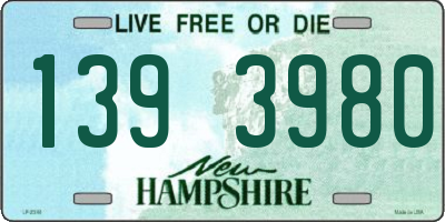NH license plate 1393980