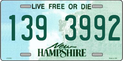 NH license plate 1393992