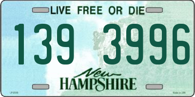 NH license plate 1393996