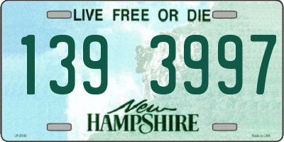 NH license plate 1393997