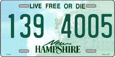 NH license plate 1394005