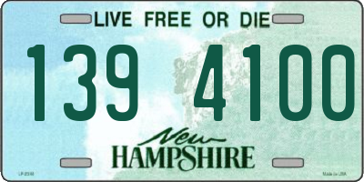 NH license plate 1394100