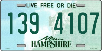 NH license plate 1394107