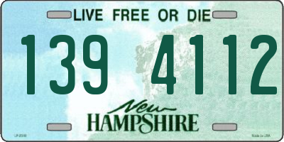 NH license plate 1394112