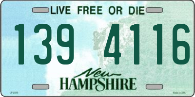 NH license plate 1394116
