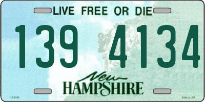 NH license plate 1394134