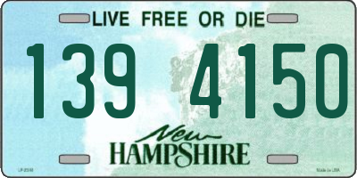 NH license plate 1394150