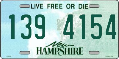 NH license plate 1394154