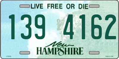 NH license plate 1394162
